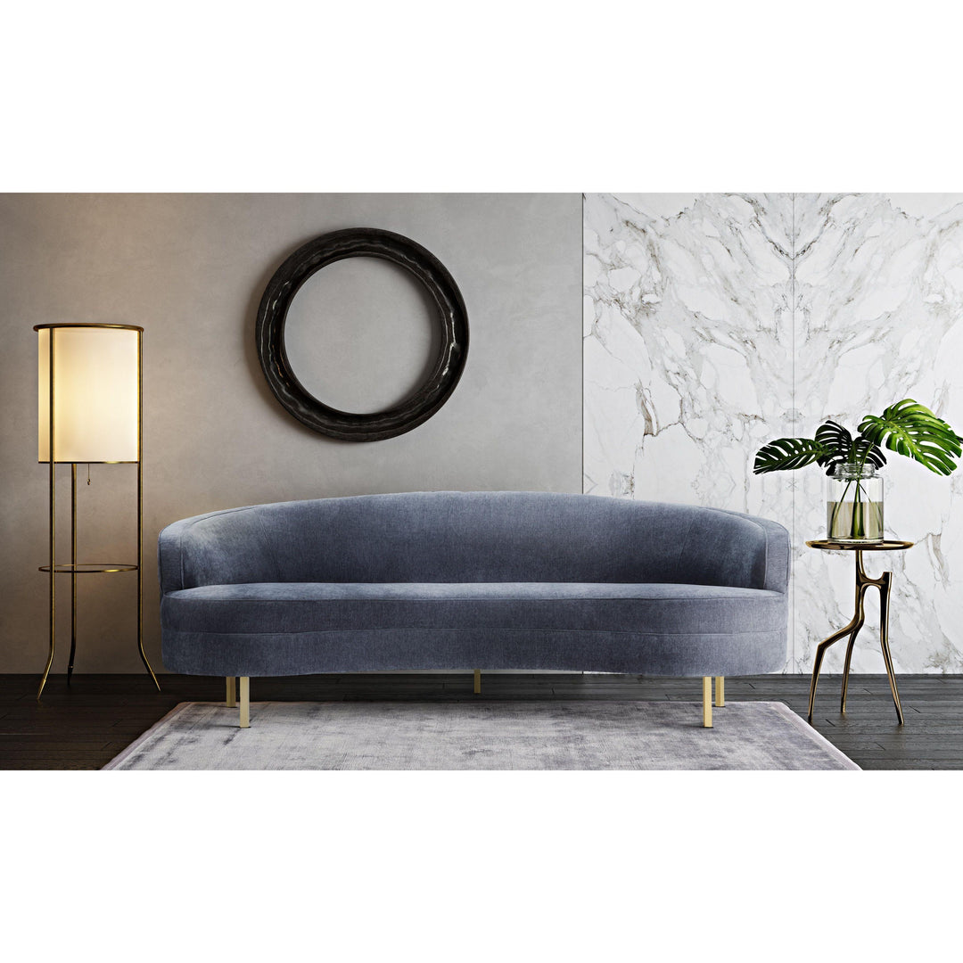 Baila Grey Velvet Sofa