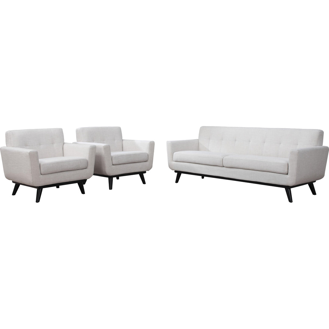 James Beige Linen Sofa