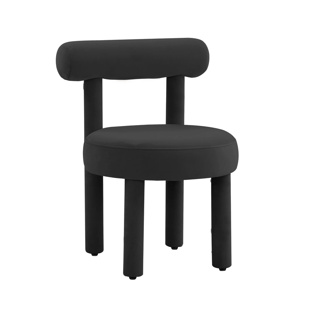 Carmel Black Velvet Chair