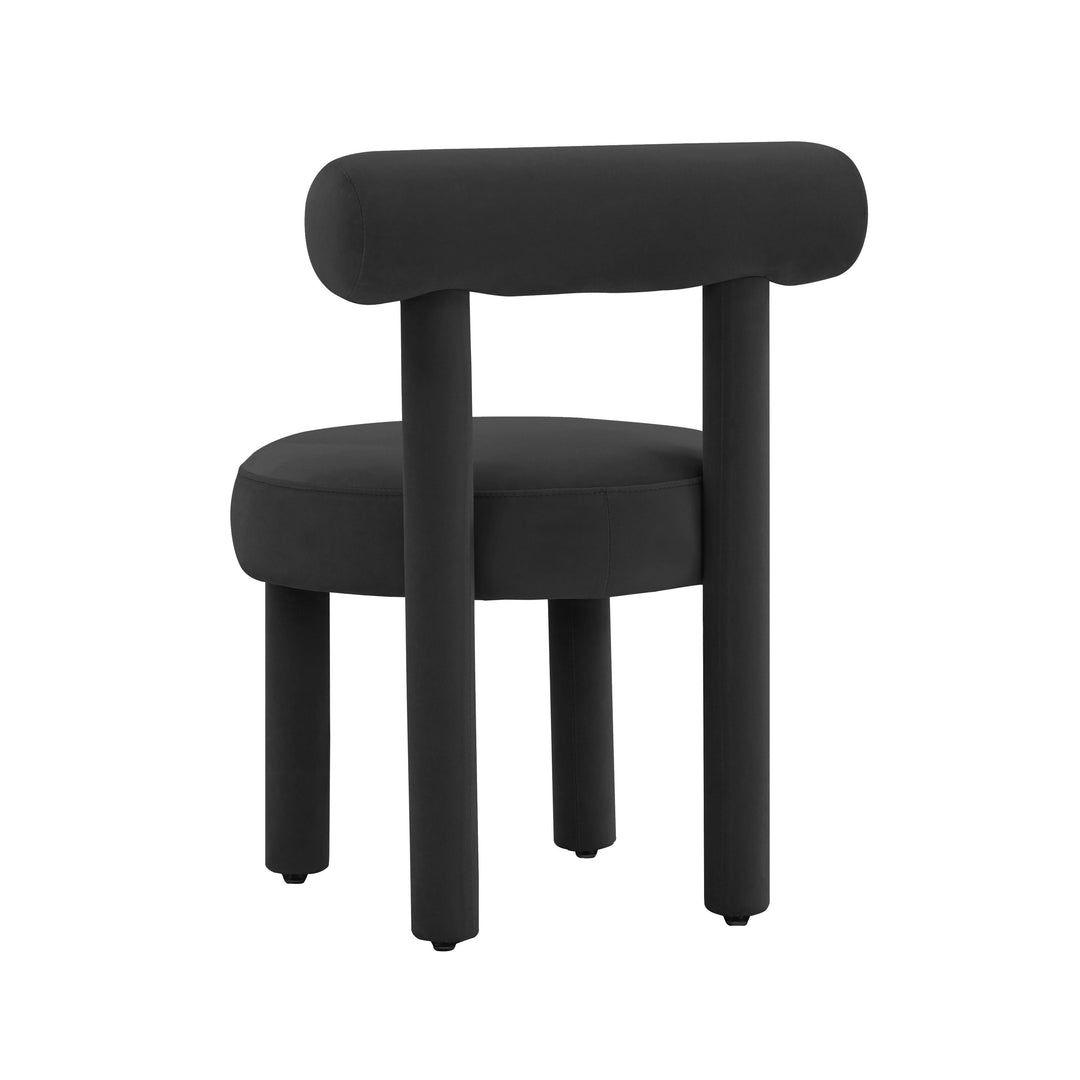 Carmel Black Velvet Chair