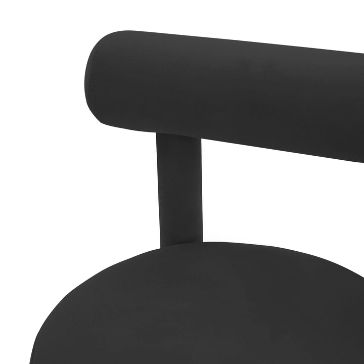 Carmel Black Velvet Chair