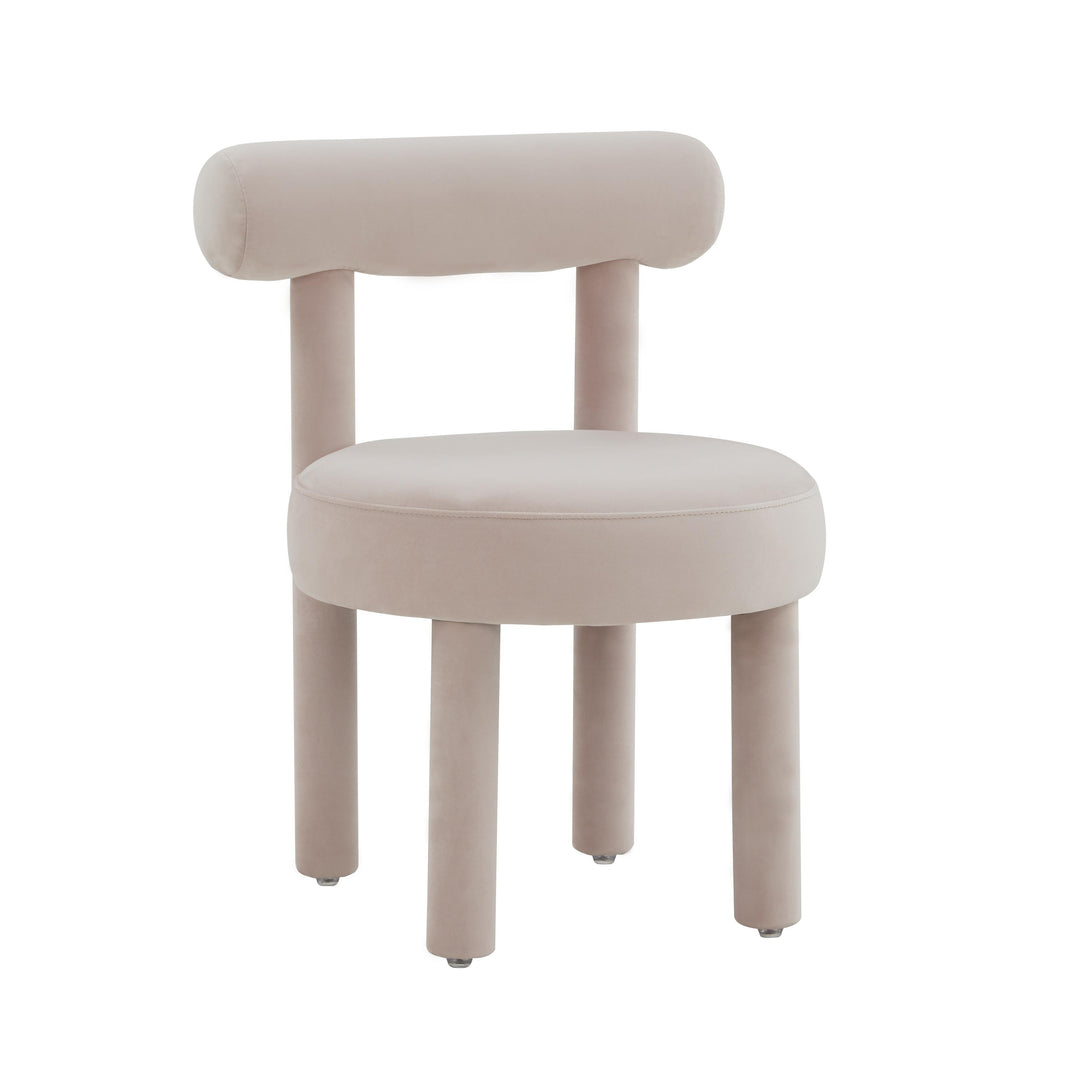Carmel Blush Velvet Chair