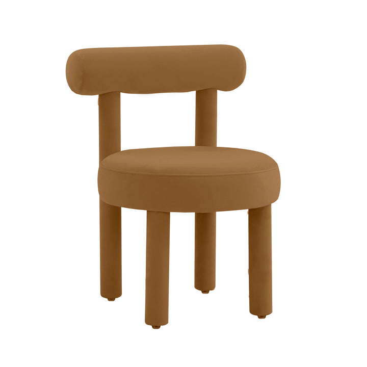 Carmel Cognac Velvet Chair