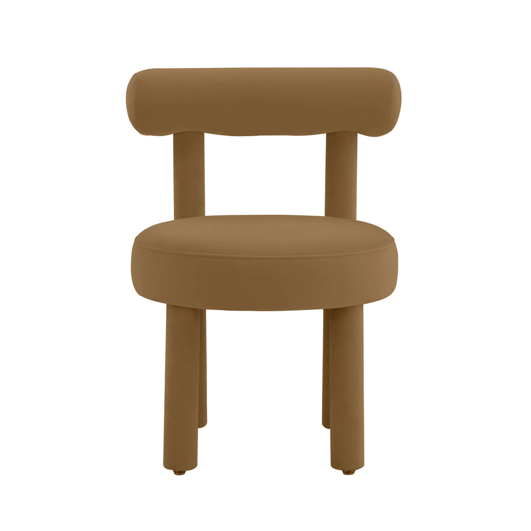Carmel Cognac Velvet Chair