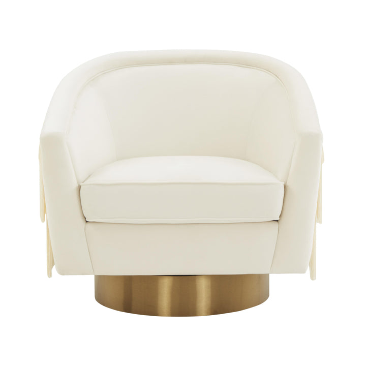 Flapper Cream Swivel Chair