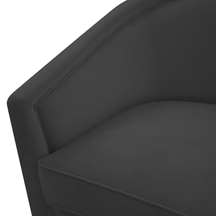 Flapper Black Swivel Chair