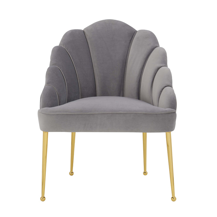 Daisy Grey Velvet Chair