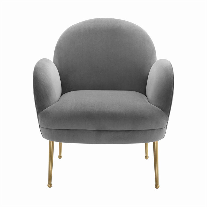 Gwen Grey Velvet Chair