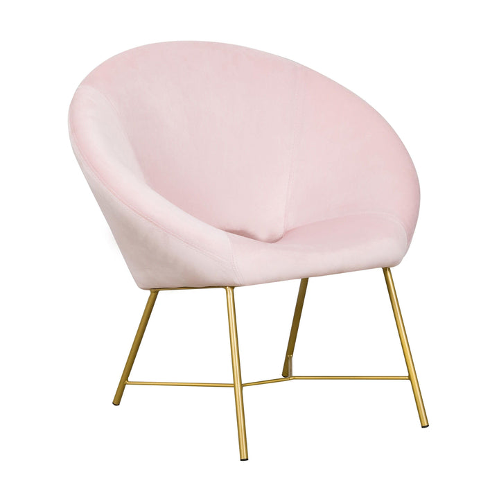 Nolan Blush Velvet Chair