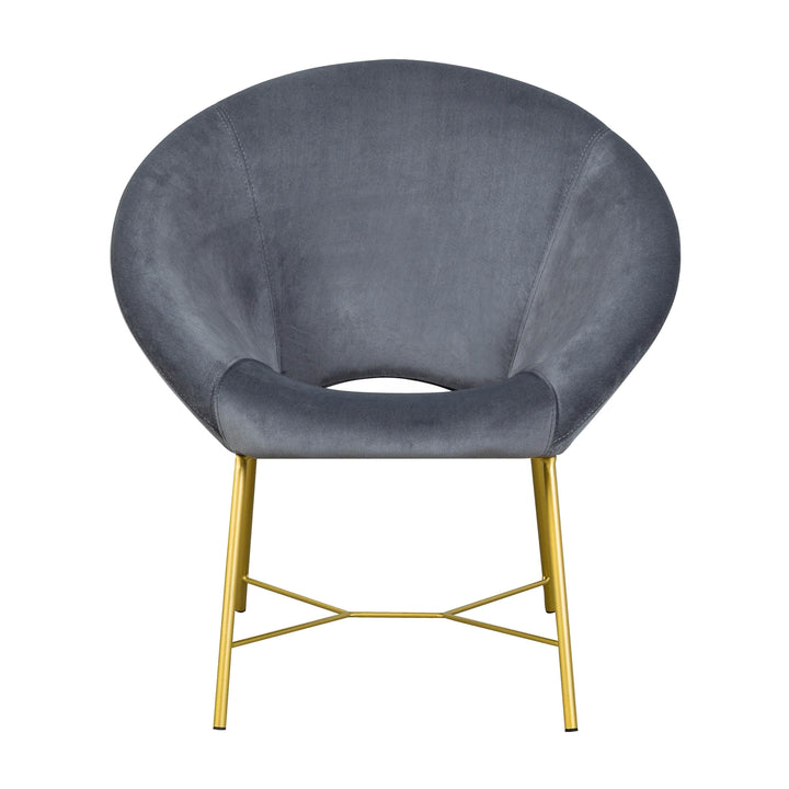 Nolan Grey Velvet Chair