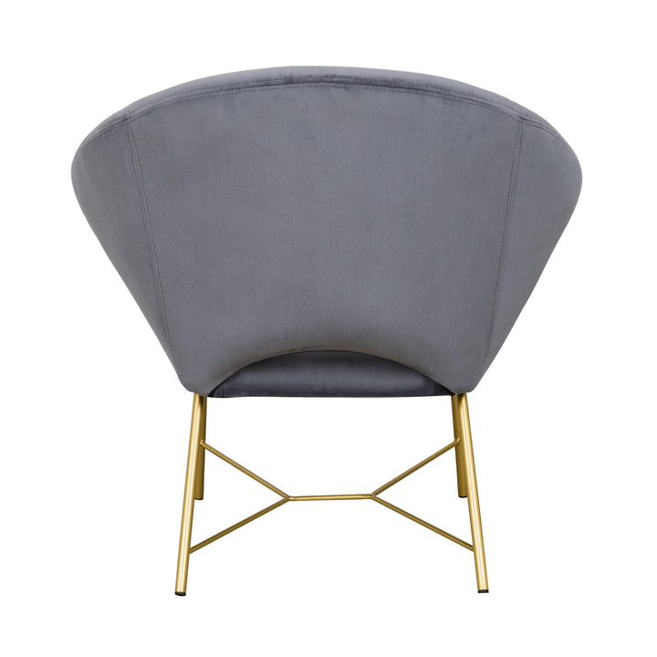 Nolan Grey Velvet Chair