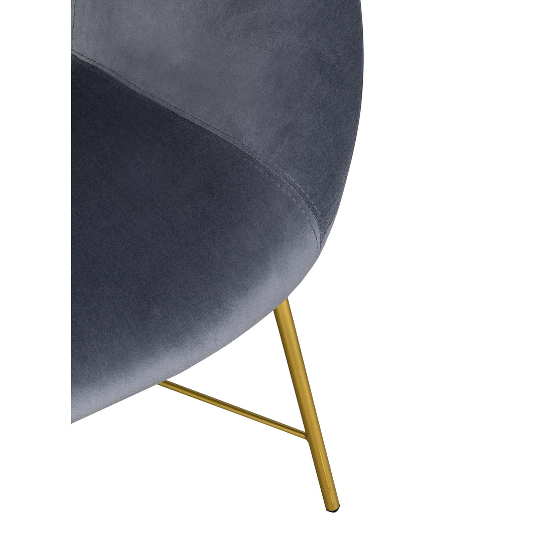 Nolan Grey Velvet Chair