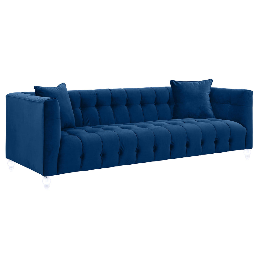 Bea Navy Velvet Sofa
