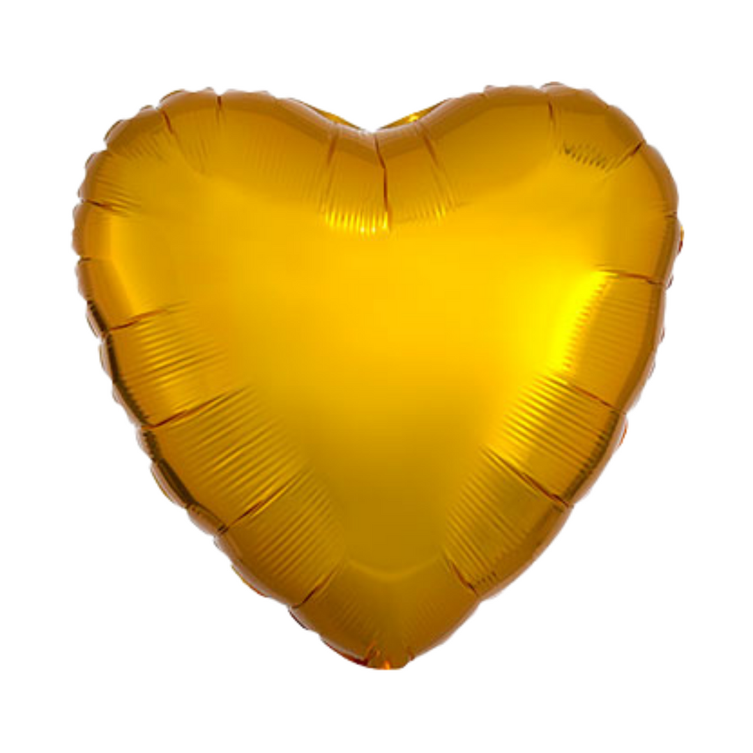 Stay Gold Metallic Heart Balloon