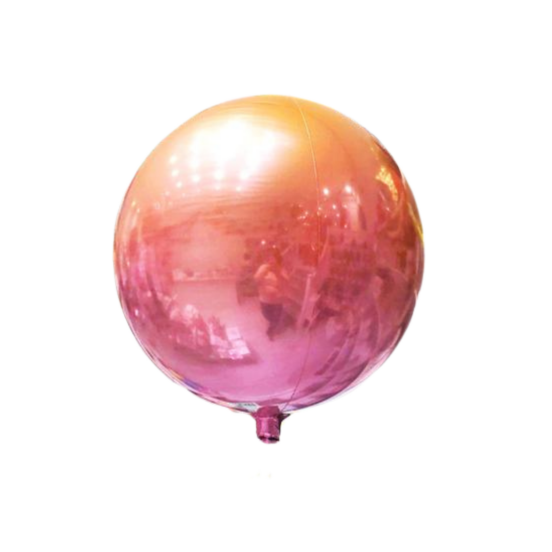 Red and Orange Ombre Orb Balloon
