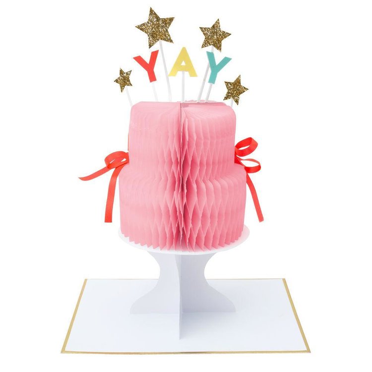 Yay for Cake!  Pop-Up Card