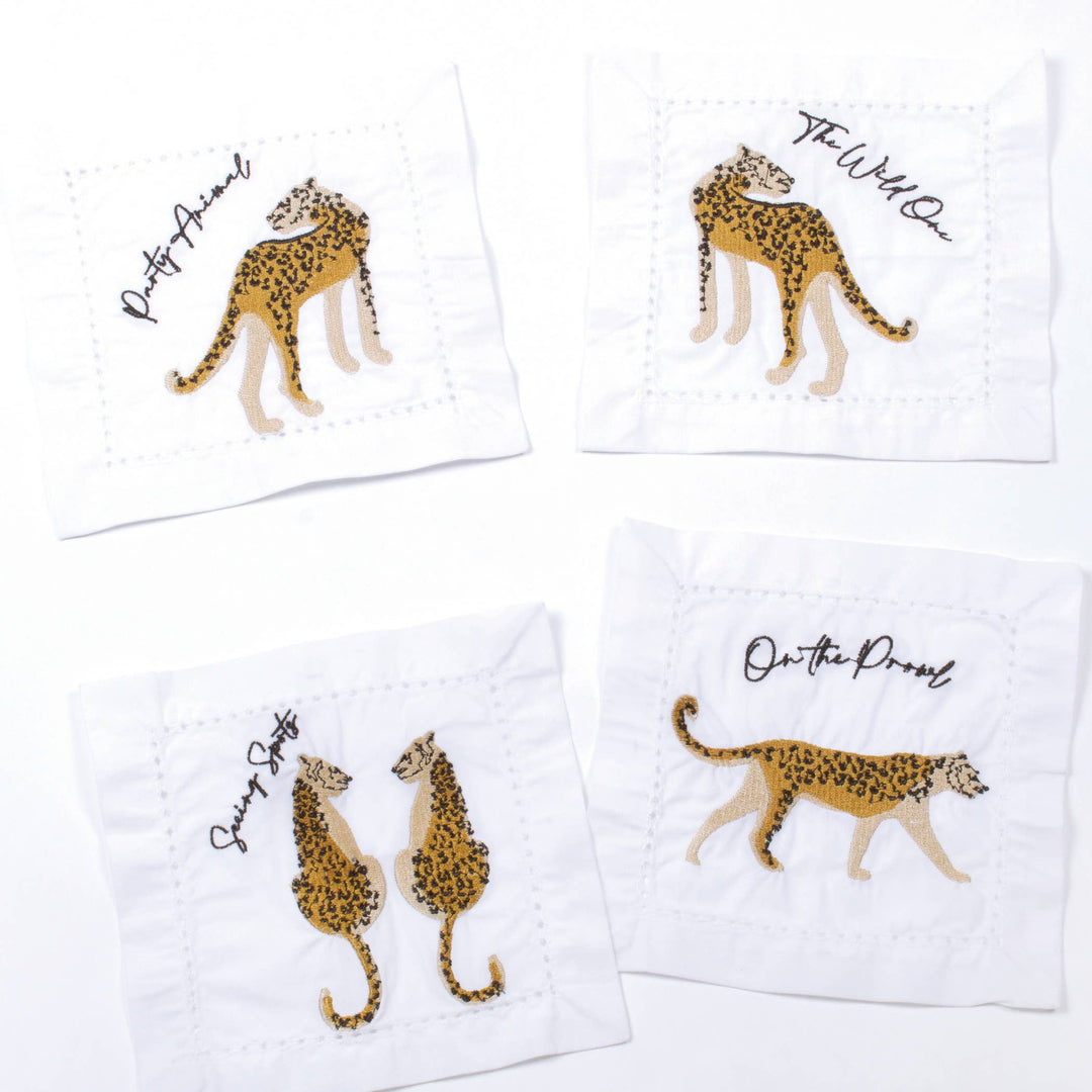 Party Leopard Cocktail Napkin Set