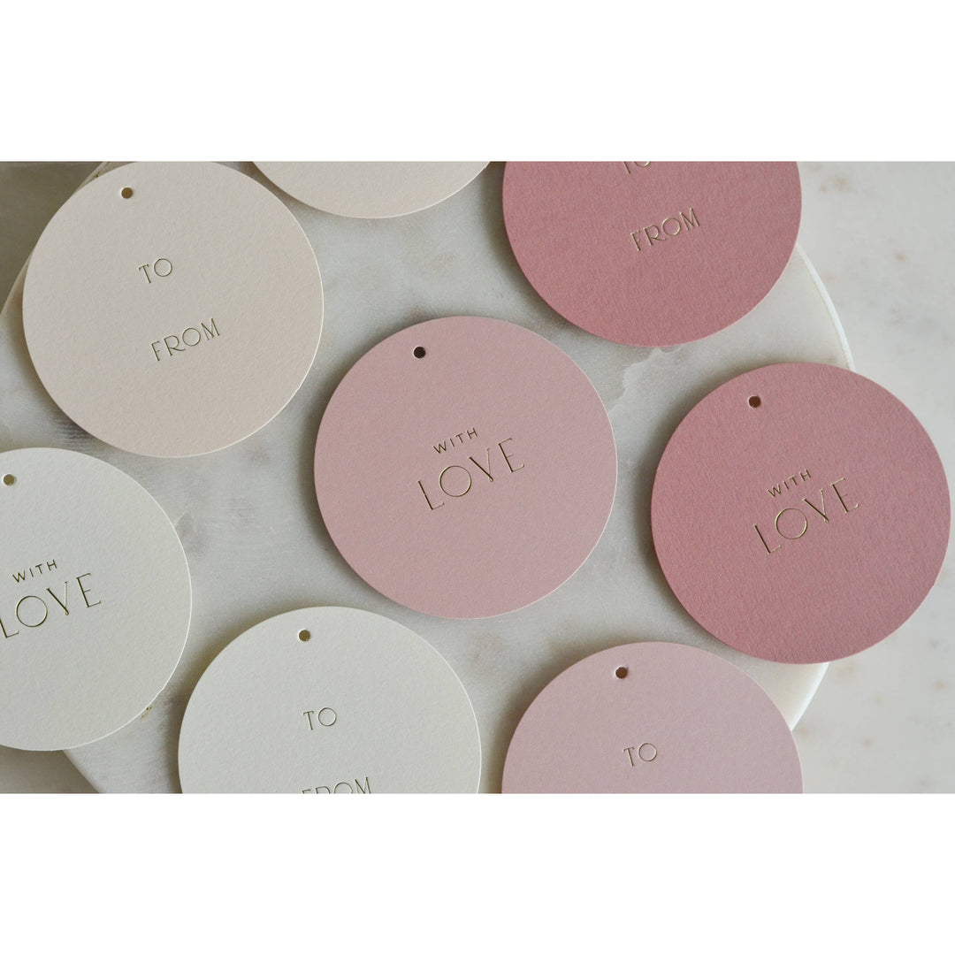 Pink Circle Gift Tag