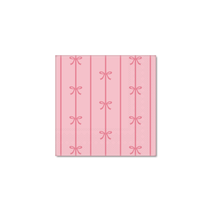 Petal Pink Signature Bow Small Napkins