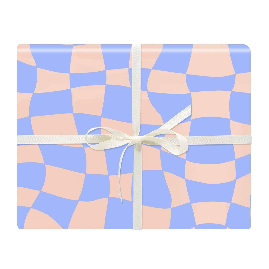 Warped Check Gift Wrap