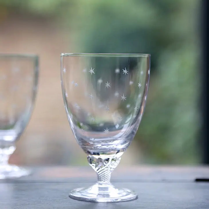 Bistro Glasses with Stars