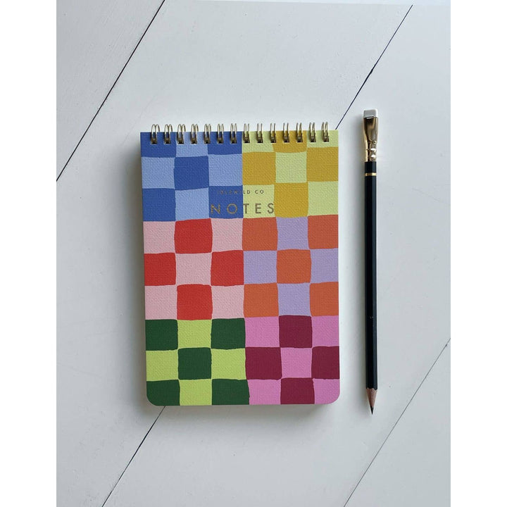 Rainbow Checks Jotter