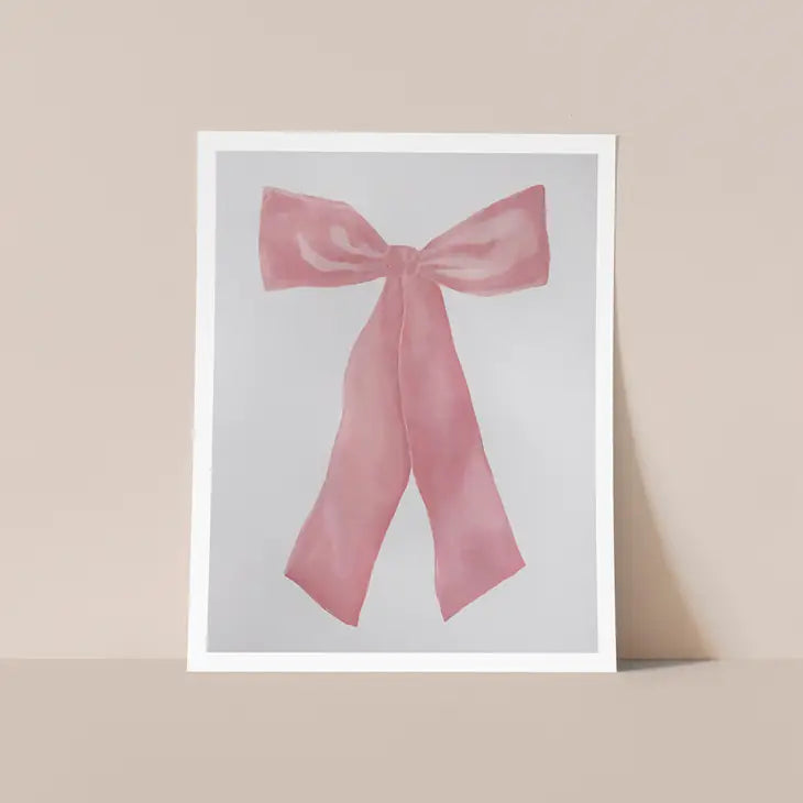 Pink Bow Print