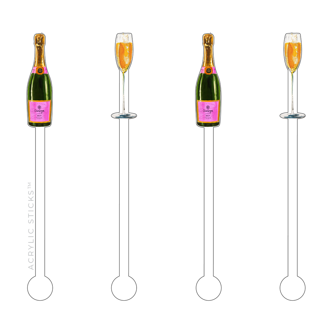 Champagne Toast Stir Sticks