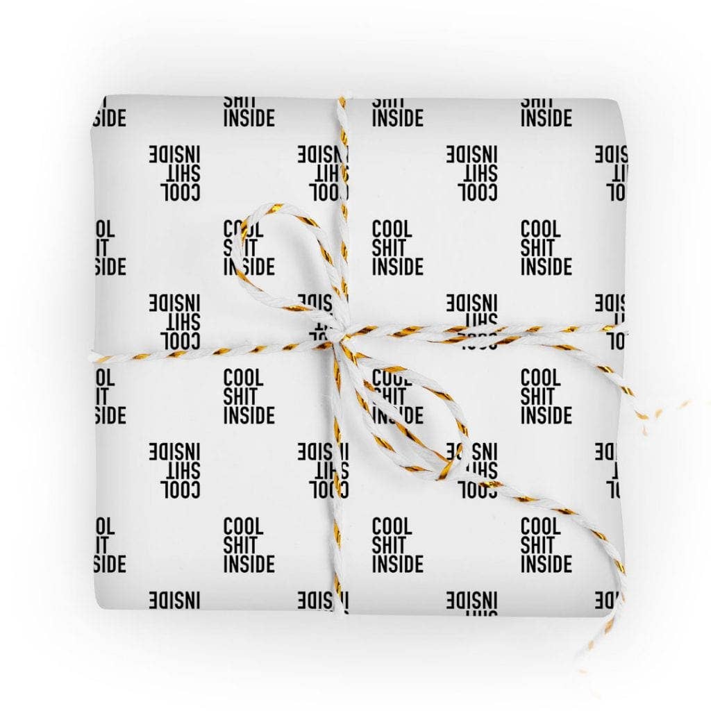 Cool Shit Inside Wrapping Paper Roll
