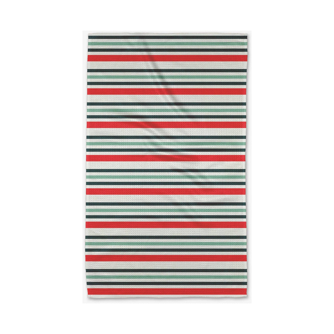 Christmas Stripes Tea Towel