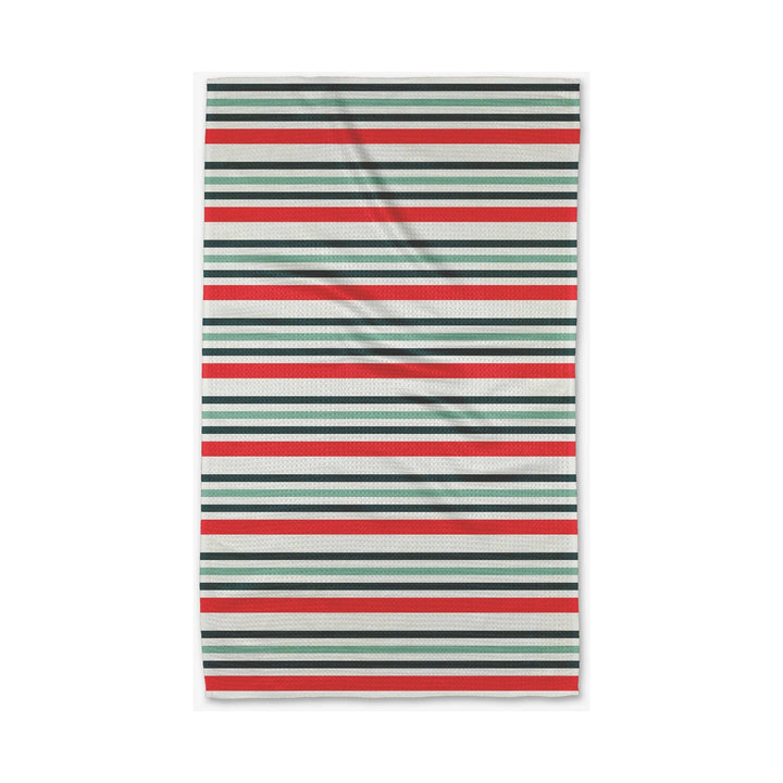 Christmas Stripes Tea Towel