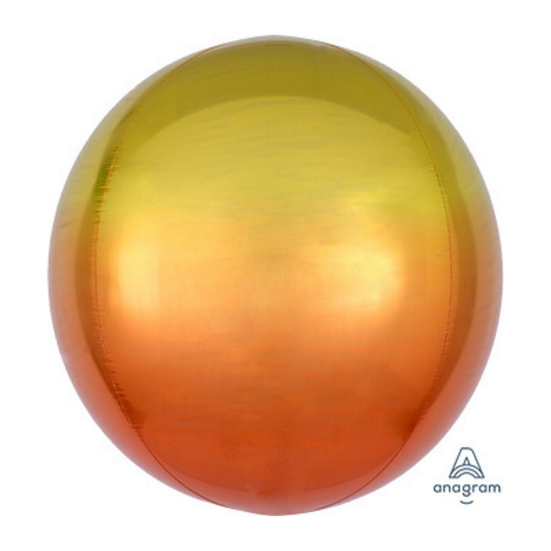 Yellow and Orange Ombre Orb Balloon