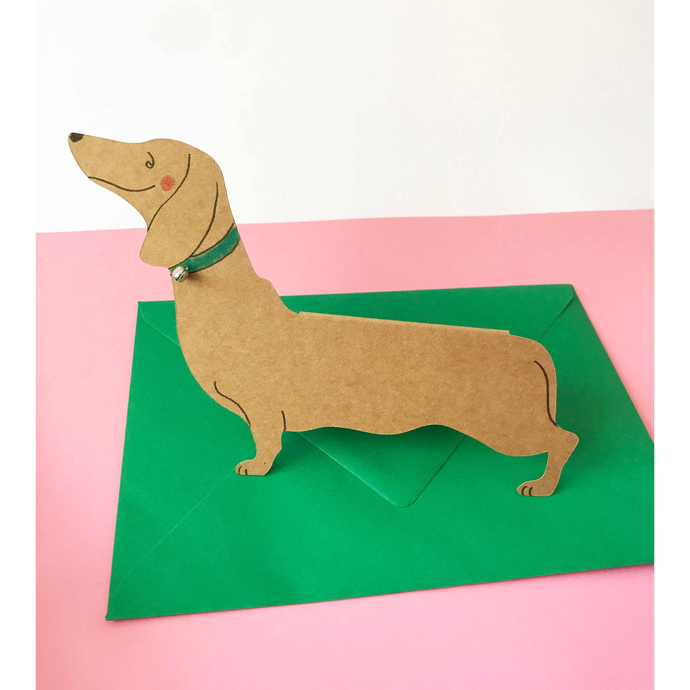 weenie dog card