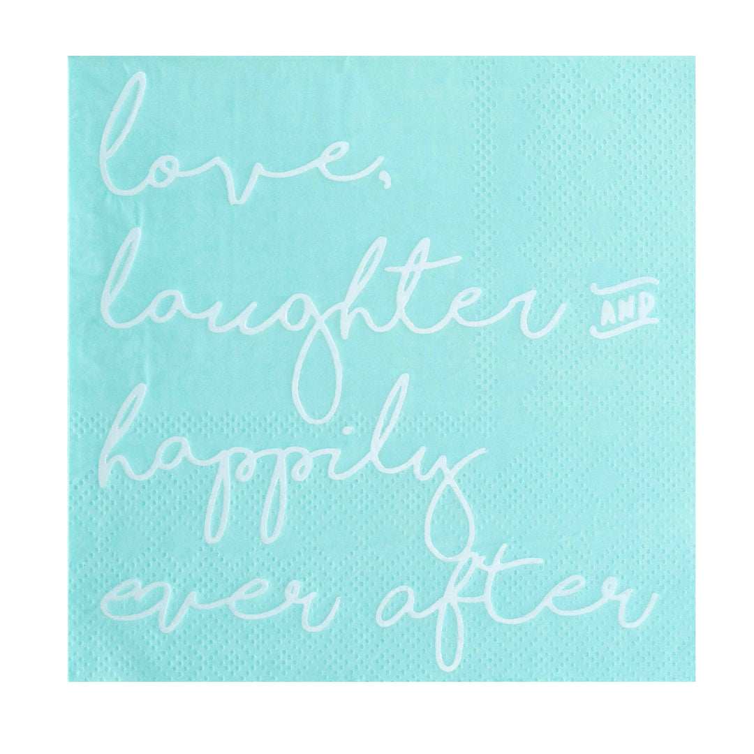 Love, Laughter & Happily Ever After Cocktail Napkins