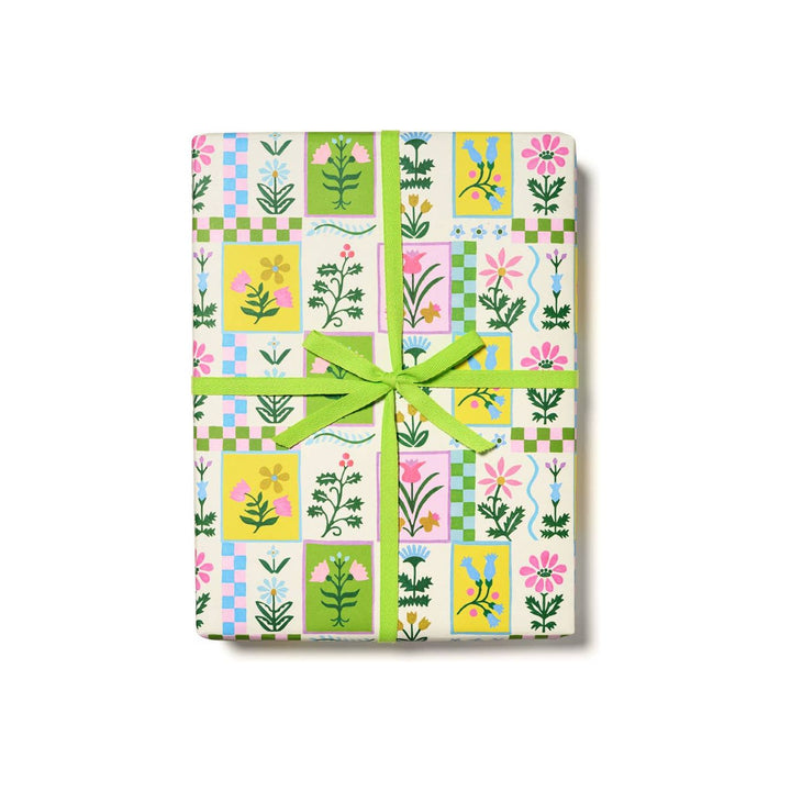 Retro Flower Wrapping Paper