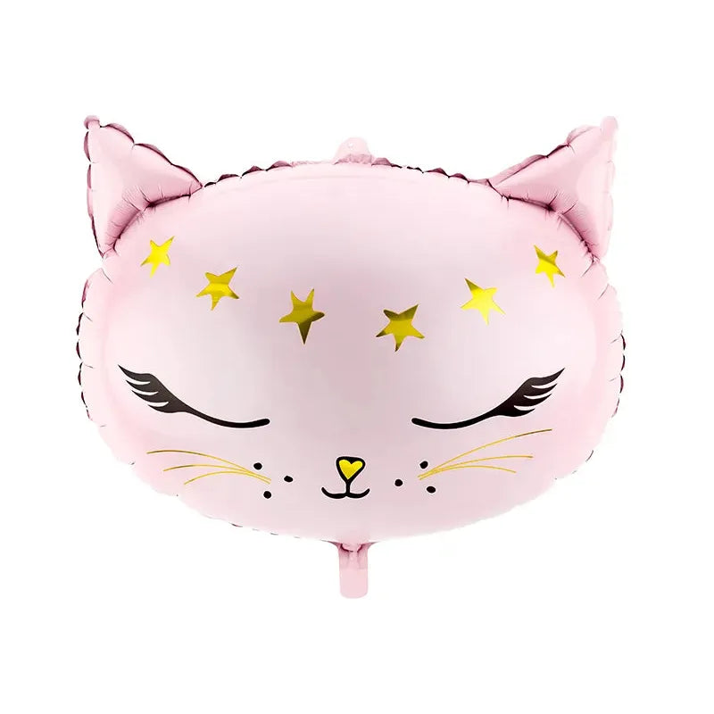 Foil Pink Cat Balloon