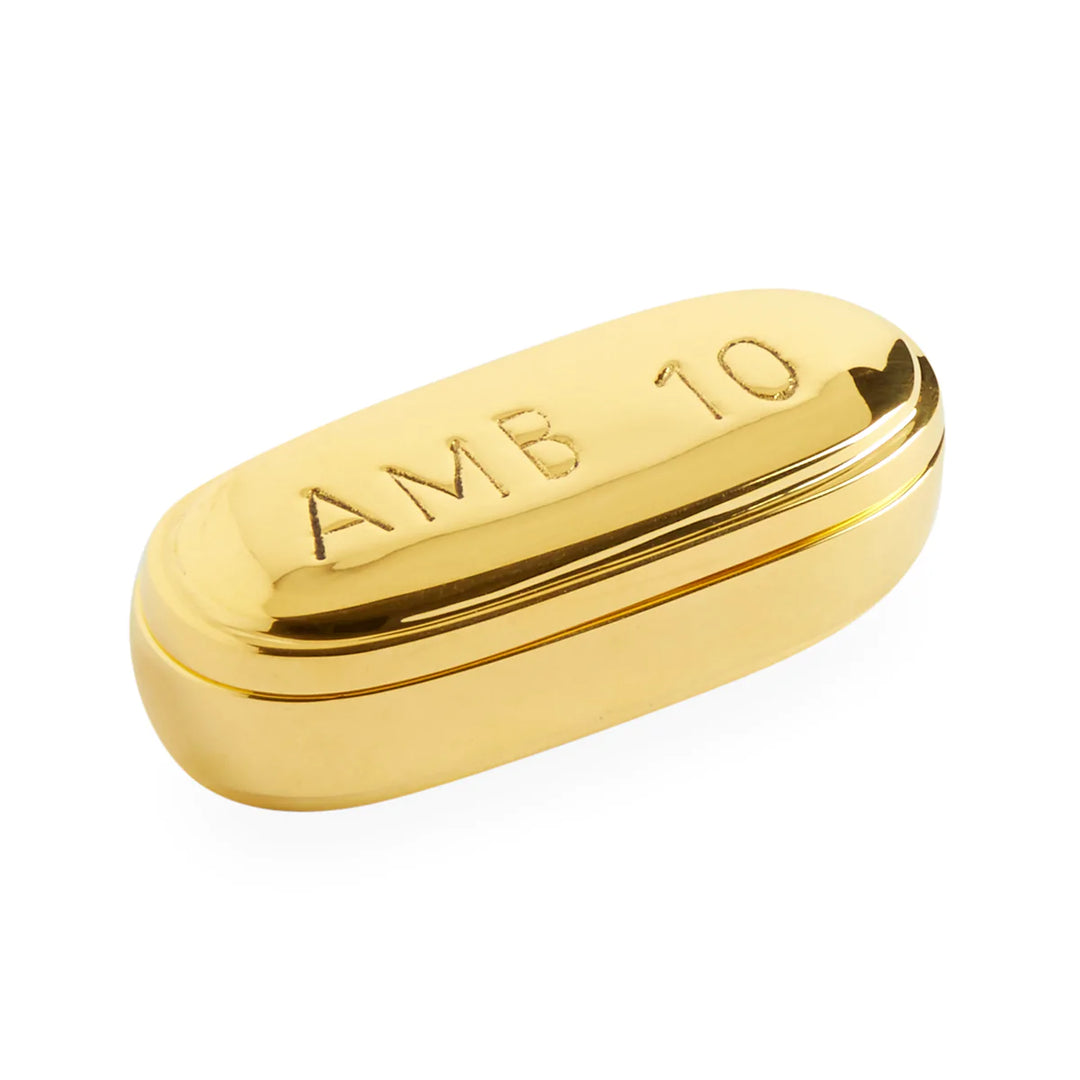 Brass Ambien Pill Box