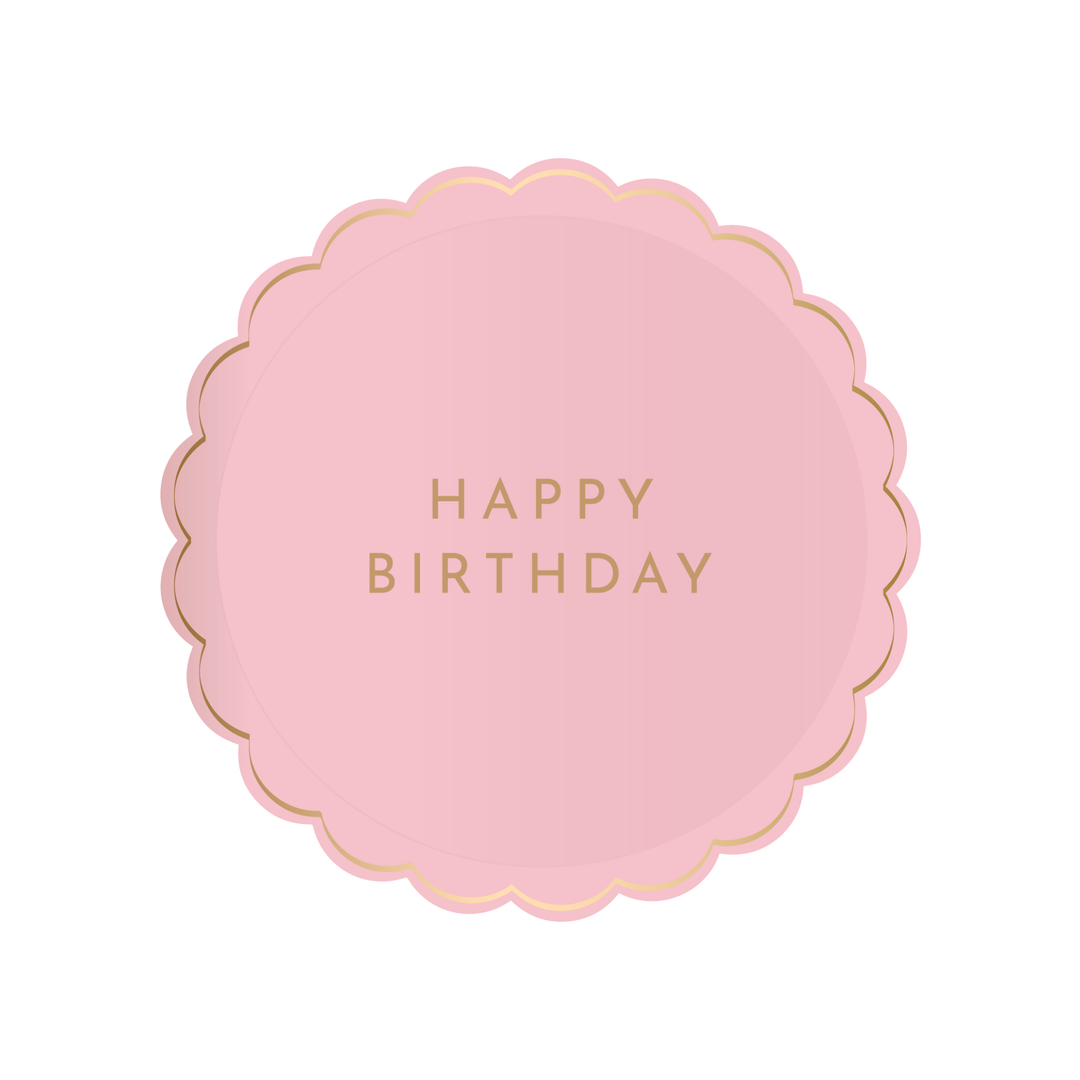 Petal Pink Birthday Small Plate