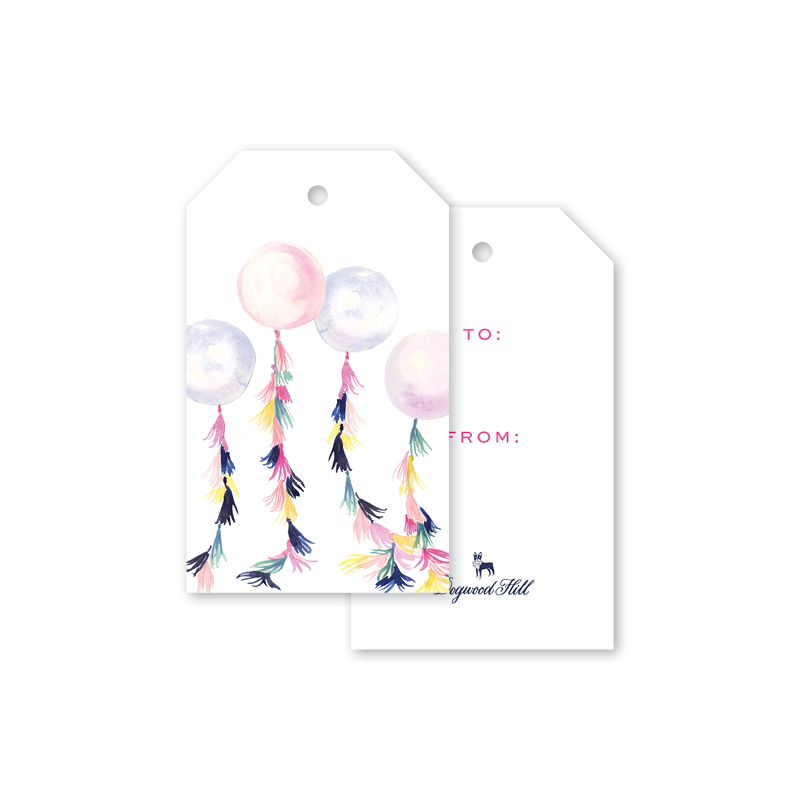 Balloon Party Gift Tag