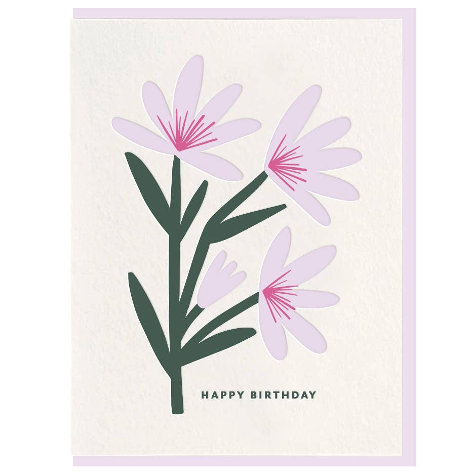 Birthday Flower  Birthday Greeting Card