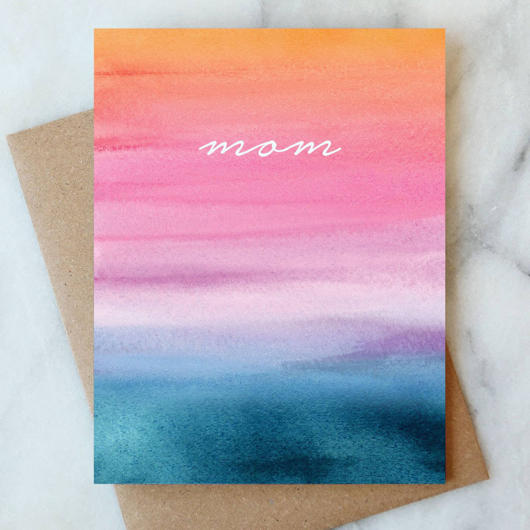 Mom Watercolor Greeting Card