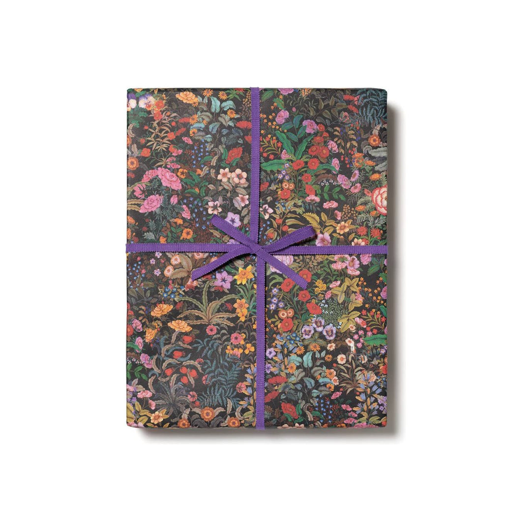 Meadow Black Wrapping Paper