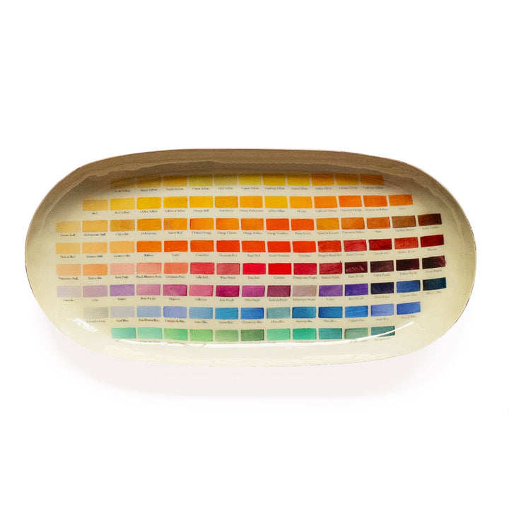 Nomenclature of Colors Enamel Printed Tray