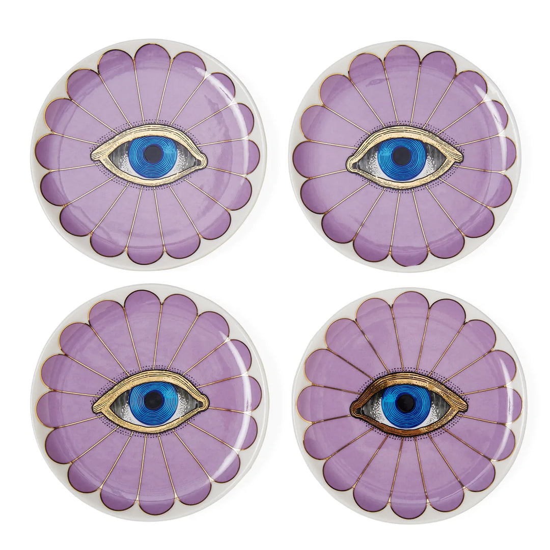 Purple Fleur Coasters