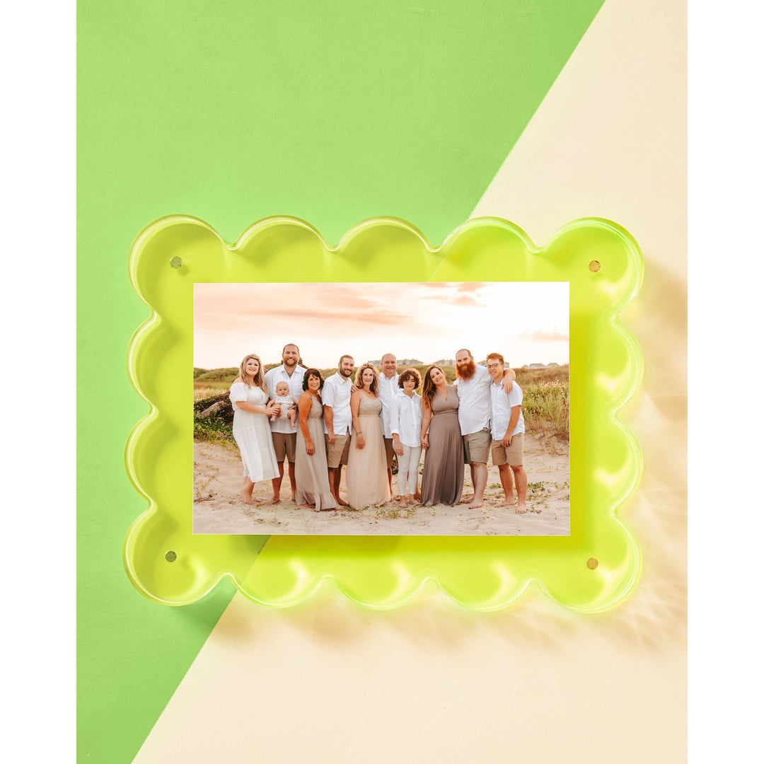 Neon Lime Acrylic Picture Frame