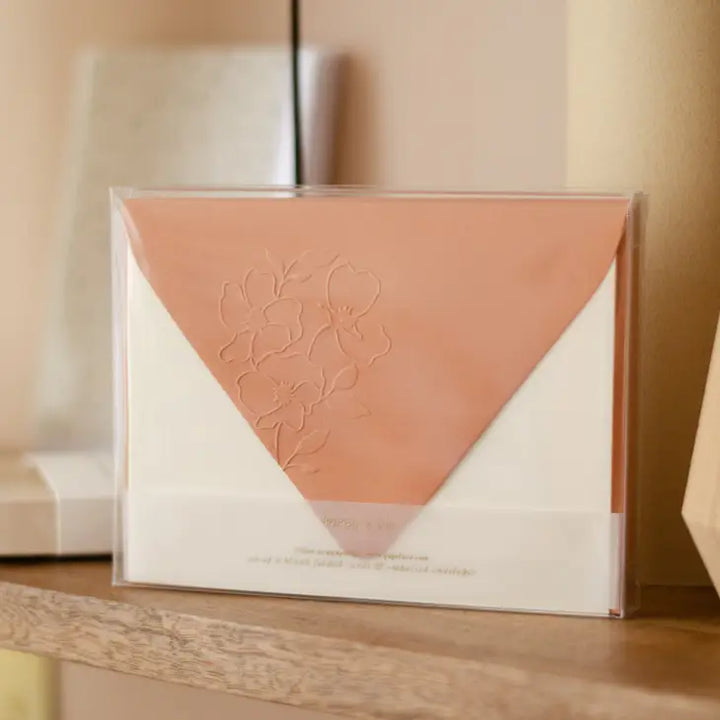 Embossed Envelopes and Blank Stationery Set