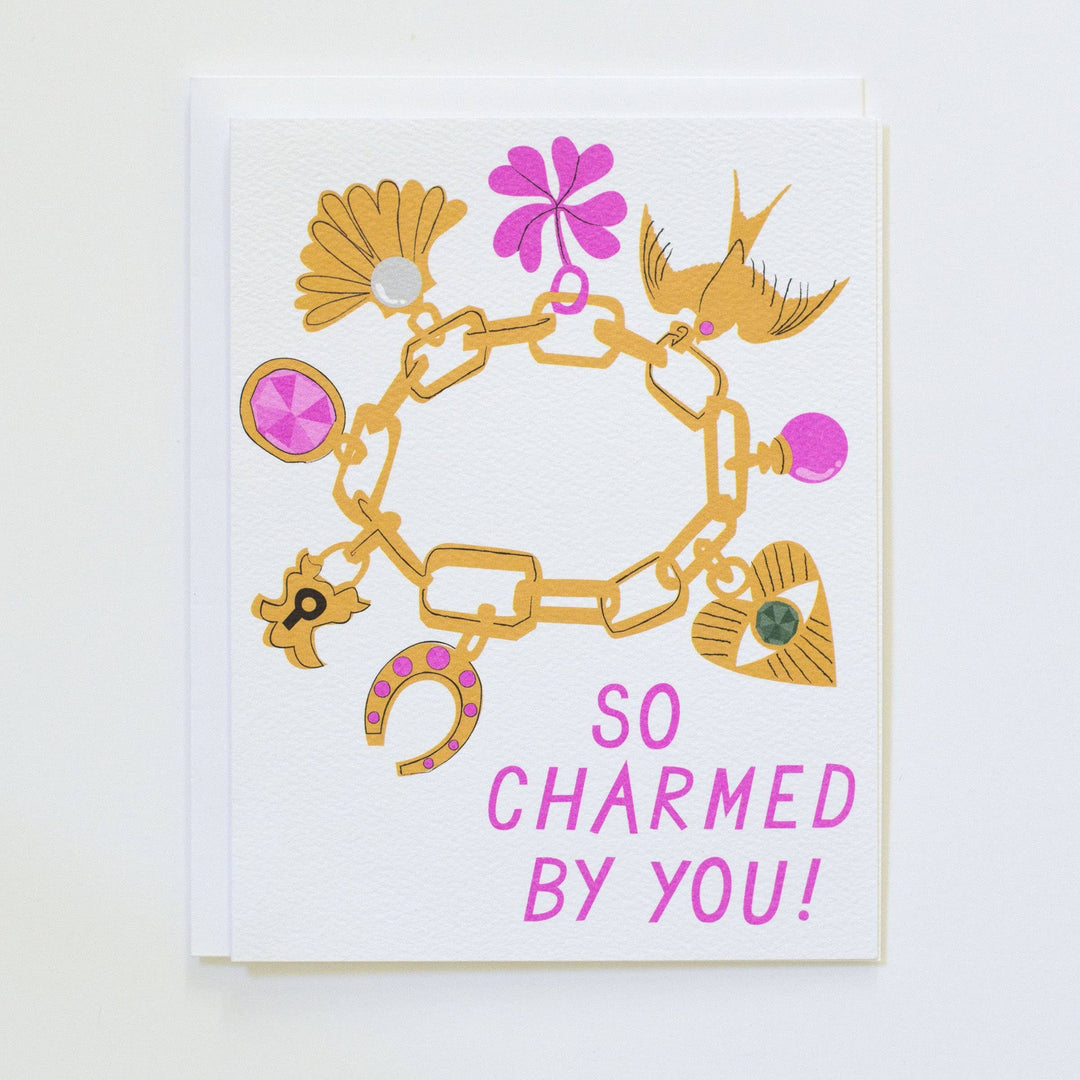 So Charmed by You - Charm Bracelet  - Note Card