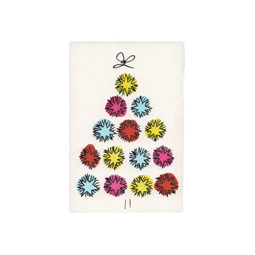Star Tree Christmas Card