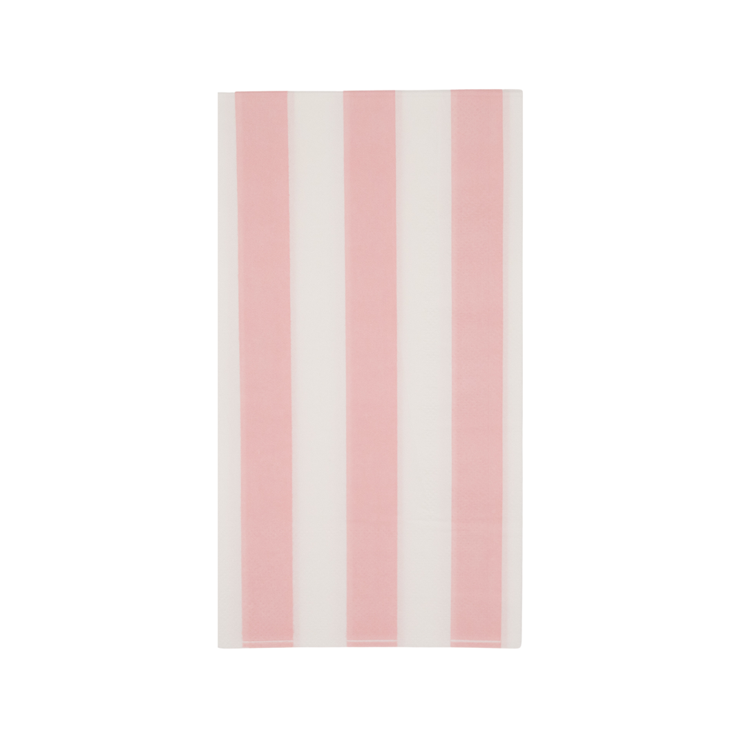 Petal Pink Cabana Stripe Guest Towels