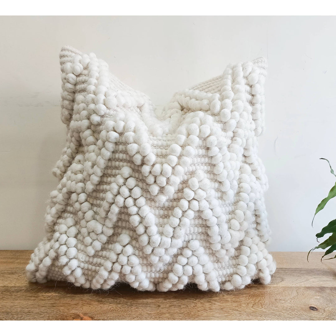 Zig Zag Wool Cushion Cover